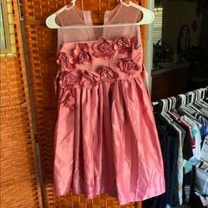 Pink Floral Kids Dress